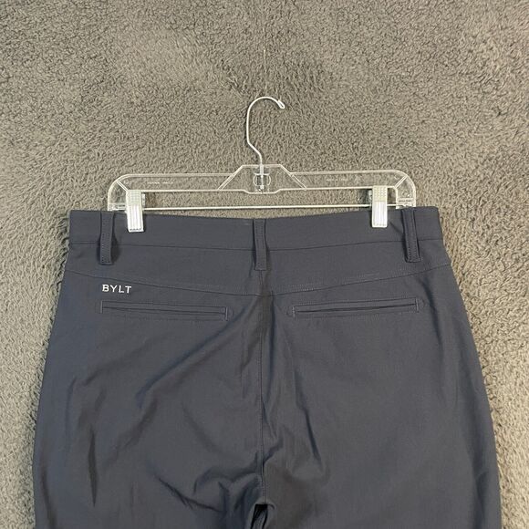 BYLT Pants Mens Medium (Fits 33x31) Blue Slim Fit Everyday Pant Stretch Casual - Picture 7 of 15